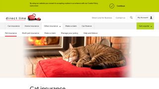 Cat Insurance - Up To £8,000 Cover Per Condition - Direct Line