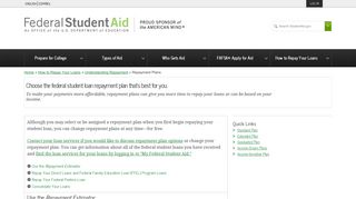 Repayment Plans | Federal Student Aid