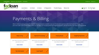 Payments & Billing - MyFedLoan