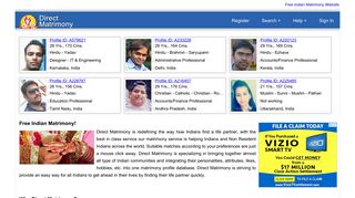 Direct Matrimony - Free Indian Matrimony, free Matrimonial Profiles in ...
