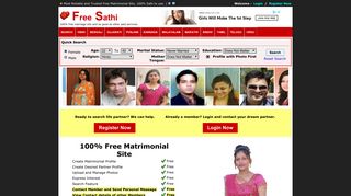 FreeSathi - Free Matrimonial Sites | Free Marriage Bureau and ...