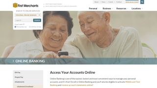 Online Banking - First Merchants Bank