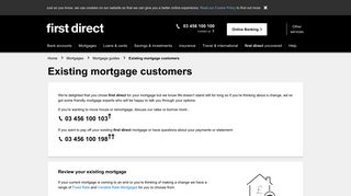 Existing Mortgage Customers | first direct