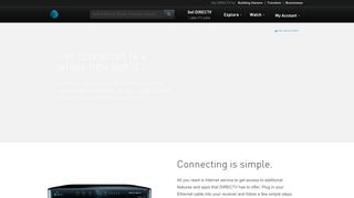 Connect Your Genie or HD DVR to the Internet | DIRECTV Official Site
