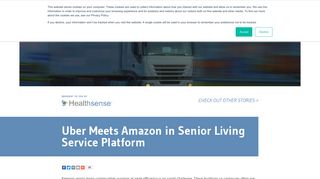 Uber Meets Amazon in Senior Living Service Platform