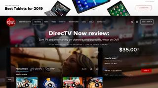 DirecTV Now review: Live TV streamer strong on channels and ... - Cnet