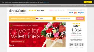 Flower Delivery Canada - Send flowers same day by florists