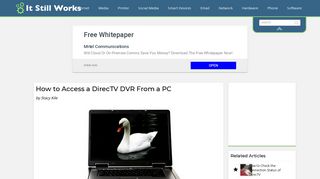 How to Access a DirecTV DVR From a PC | It Still Works