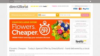 Flowers. Cheaper - Today's Special Offer by Direct2florist