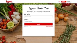 Login using your email | Farmbox Direct