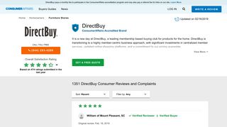 Top 1,333 Reviews and Complaints about DirectBuy