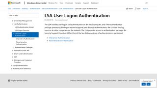 LSA User Logon Authentication - Windows applications | Microsoft Docs