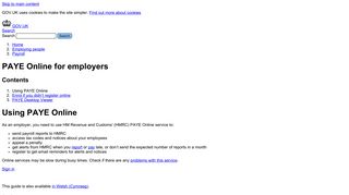 PAYE Online for employers - GOV.UK