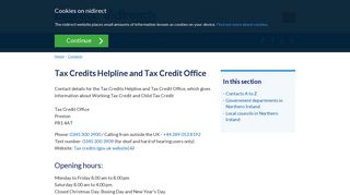Tax Credits Helpline and Tax Credit Office | nidirect