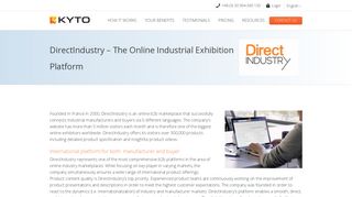 DirectIndustry | The Online Industrial Exibition - Kyto