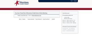 Directions Credit Union Online Banking
