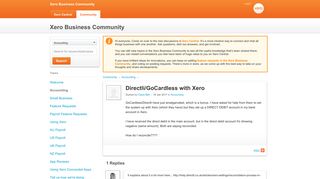 Xero Community - Directli/GoCardless ...