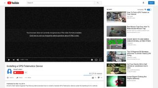 Installing a GPS/Telematics Device - YouTube