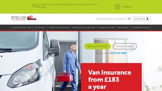 Van Insurance | Not on comparison sites | Direct Line for Business