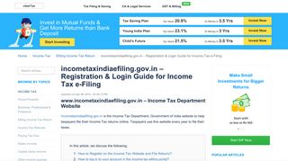 incometaxindiaefiling.gov.in - Login & e-File on Income Tax efiling ...