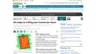 Six steps to e-filing your income tax return - The Economic Times