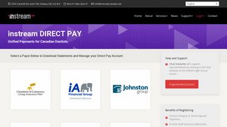 instream DIRECT PAY Login – instream for Dental Professionals