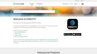 Welcome to DIRECTV | CenturyLink