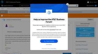 Direct tv email account - AT&T Community