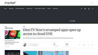 DirecTV Now's revamped apps open up access to cloud DVR