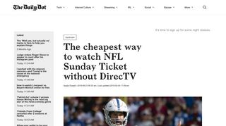 The cheapest way to watch NFL Sunday Ticket without DirecTV