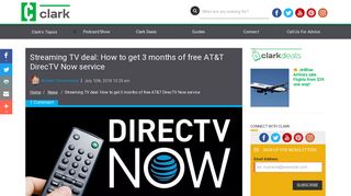Streaming TV deal: How to get 3 months of free AT&T DirecTV Now ...