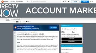 DIRECTV NOW Account Market - Reddit