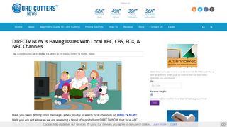 DIRECTV NOW is Having Issues With Local ABC, CBS, FOX, & NBC ...