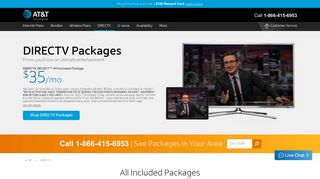 DIRECTV® Packages & Plans Starting at $35/mo | 855-423-7521 - AT&T