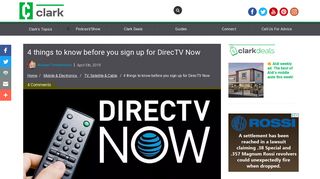 4 things to know before you sign up for DirecTV Now - Clark Howard