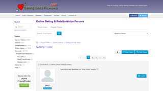 Dirty Tinder - Dating Sites Reviews