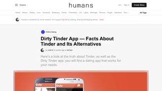 Dirty Tinder App — Facts About Tinder and Its Alternatives | Humans