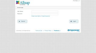Allsup.com > Account Login