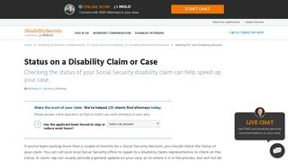 If your disability claim is at the initial level or reconsideration review ...