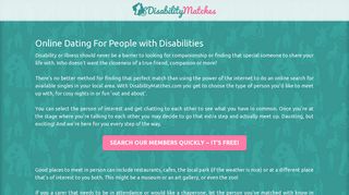 Online Dating For People with Disabilities - Disability Matches