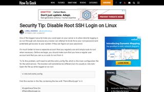 Security Tip: Disable Root SSH Login on Linux - HowToGeek