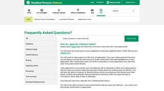 How do I apply for a Railcard online? - Disabled Persons Railcard
