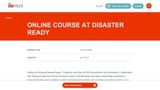 Online Course at Disaster Ready | Platform for Education in ...