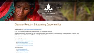Disaster Ready - E-Learning Opportunities | HRN