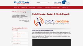 Digital Signature Capture Application | Mobile Dispatch Solutions ...