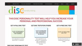 DISC Personality Testing: Home