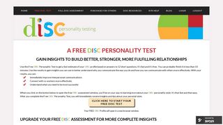 Free DISC Test - DISC Personality Testing