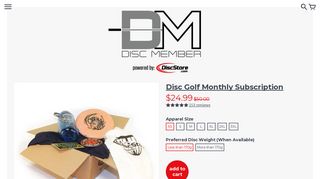 Disc Golf Monthly Subscription – DiscMember