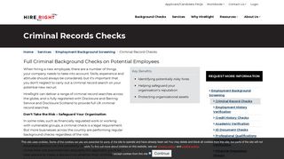 Criminal Record Checks, CRB & DBS Checks Employers | HireRight ...