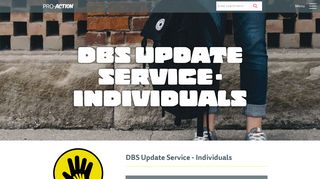 DBS Update Service - Individuals | Pro-Action Herts